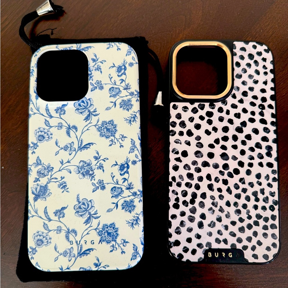 2 BURGA cases iPhone 16 pro max